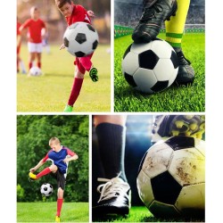 Paquete de 6 pelotas de fútbol | Con net de carga e inflador incluido