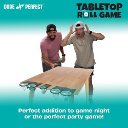 Juego de tres en raya adhesivo con pelota y juego de mesa marca Dude Perfect