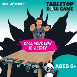 Juego de tres en raya adhesivo con pelota y juego de mesa marca Dude Perfect