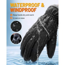 Guantes de invierno | A prueba de agua y viento para mantenerse caliente
