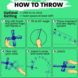 Boomerang divertido para niños, suave y fácil de usar; los mejores regalos para niños y niñas