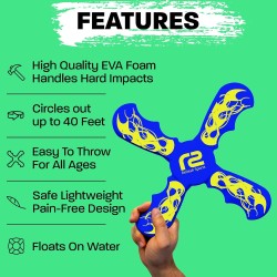 Boomerang divertido para niños, suave y fácil de usar; los mejores regalos para niños y niñas