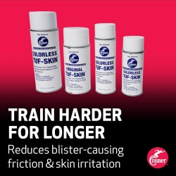 Base adhesiva firme para fijar la ropa de gimnasia marca Cramer