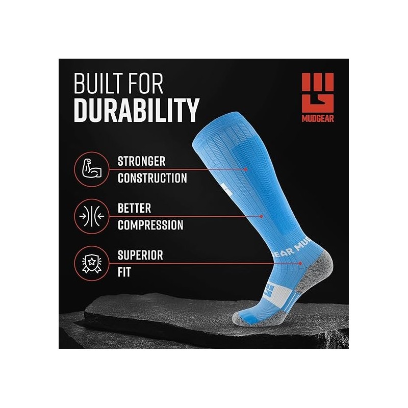 MudGear Calcetines de compresión | Perfectos para caminatas o escalamiento de montañas MudGear Calcetines de compresión | Perfectos para caminatas o escalamiento de montañas