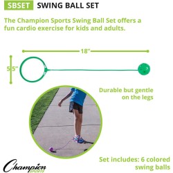 Champion Sports Skip Ball - Tobillera de juguete para niños | Juguete deportivo de tobillera para niños