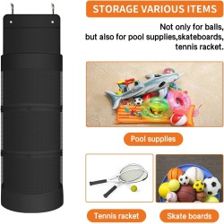 Organizador colgante Boczif, organizador colgante para puertas para guardar equipamiento deportivo y pelotas