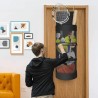 Organizador colgante Boczif, organizador colgante para puertas para guardar equipamiento deportivo y pelotas