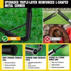 2 porterías portátiles con red, balón conos y equipamiento completo de entrenamiento para jóvenes y niños pequeños