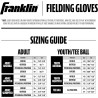 Guante de béisbol y sóftbol Franklin Sports | Con materiales resistentes y cómodo ajuste