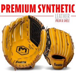 Guante de béisbol y sóftbol Franklin Sports | Con materiales resistentes y cómodo ajuste