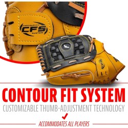 Guante de béisbol y sóftbol Franklin Sports | Con materiales resistentes y cómodo ajuste