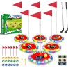 Juego de golf Light Up: juego de golf para jardín mejorado con 6 objetivos LED