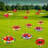 Juego de golf Light Up: juego de golf para jardín mejorado con 6 objetivos LED