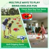 Juego de golf Light Up: juego de golf para jardín mejorado con 6 objetivos LED