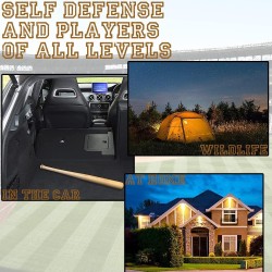 Bate de béisbol | Echo de madera maciza para beisbol o defensa personal