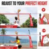 Red de voleibol, red de entrenamiento de voleibol de 12 pies para jardín