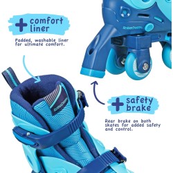 Roller Derby Patines en linea | Con 2 modos de rueda ajustables