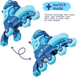 Roller Derby Patines en linea | Con 2 modos de rueda ajustables