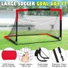 Porterías de fútbol para niños para el jardín, juego de 2, 6 x 4 pies