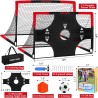 Porterías de fútbol para niños para el jardín, juego de 2, 6 x 4 pies