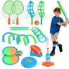 Juguetes para exterior para niños: conjunto deportivo 8 en 1 para niños