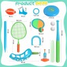Juguetes para exterior para niños: conjunto deportivo 8 en 1 para niños