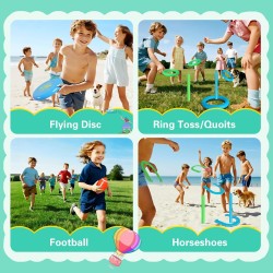 Juguetes para exterior para niños: conjunto deportivo 8 en 1 para niños