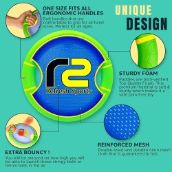 Divertido juego de pelota y raqueta saltarina para lanzar y atrapar