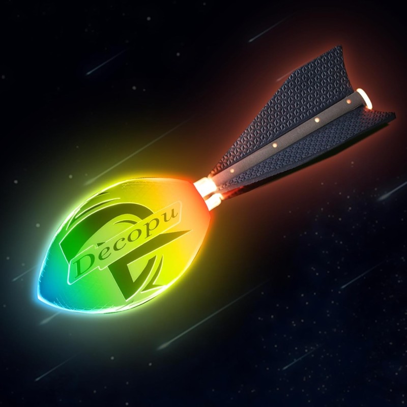 Bola de fútbol iluminada que brilla en la oscuridad Bola de fútbol iluminada que brilla en la oscuridad