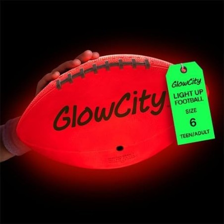 GlowCity Balón de fútbol que brilla en la oscuridad