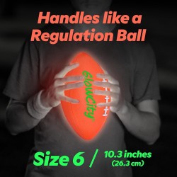 GlowCity Balón de fútbol que brilla en la oscuridad