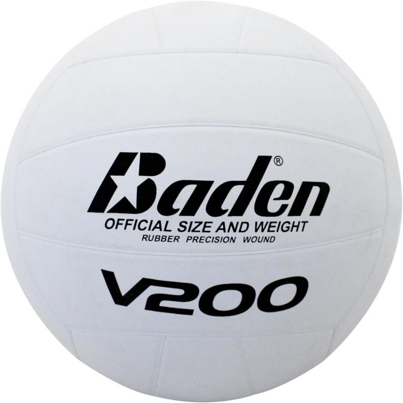 Pelota de voleibol de goma Baden V200. Pelota de voleibol duradera y multiuso
