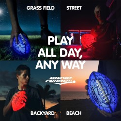 Balón de fútbol LED impermeable que brilla en la oscuridad