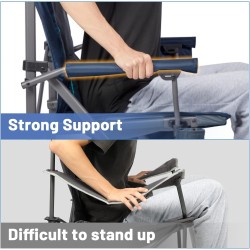 TIMBER RIDGE Silla de camping plegable de gran tamaño