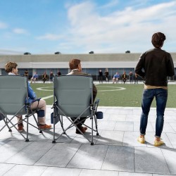 TIMBER RIDGE Silla de camping plegable de gran tamaño