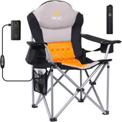 Nice C Silla de camping con calefacción con batería