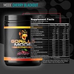 Gorilla Mind Pre Workout - Energía, potencia y concentración láser para un bombeo masivo