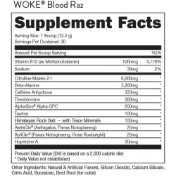 Woke-Parent - Suplemento dietario pre-entrenamiento | formula pre entrenamiento con sabor a frambuesa