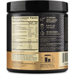 Pre-Workout, vitamina D para reforzar el sistema inmunitario, con creatina marca Optimum Nutrition