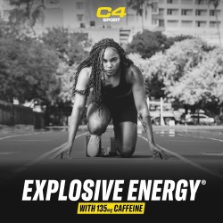 Energía preentrenamiento con creatina + 135 mg de cafeína y mezcla de beta-alanina para mejorar el rendimiento
