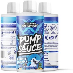Pump Sauce gomitas Pre-entrenamiento | Sin cafeina y spectrum completo