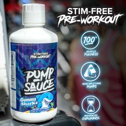 Pump Sauce gomitas Pre-entrenamiento | Sin cafeina y spectrum completo