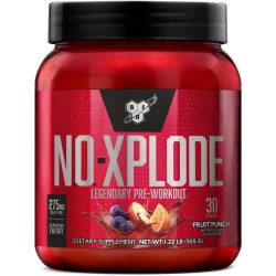 BSN N.O.-XPLODE suplemento preentrenamiento energético para hombres y mujeres con creatina y beta-alanina
