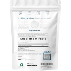 Monohidrato de creatina instantánea en polvo | Sin sabor y saludable