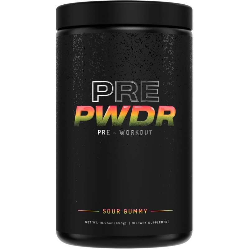 PWDRS Polvo de pre-entrenamiento | Totalmente natural para obtener energía
