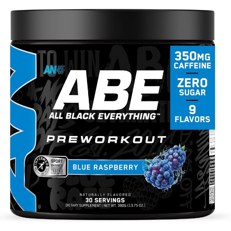 All Black Everything - Polvo de preentrenamiento | Suplemento de 30 porciones sin azucar
