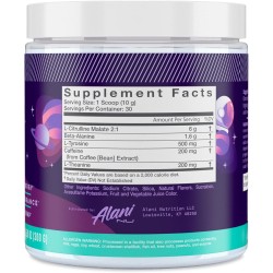 Suplemento para la resistencia | Sin azúcar | 200 mg de cafeína | L-teanina, beta-alanina, citrulina | 30 dosis