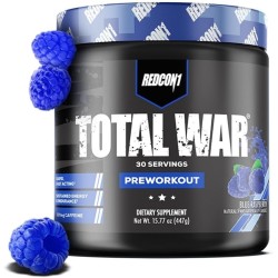 REDCON1 Total War - Suplemento en polvo previo al entrenamiento | Con sabor a mora azul