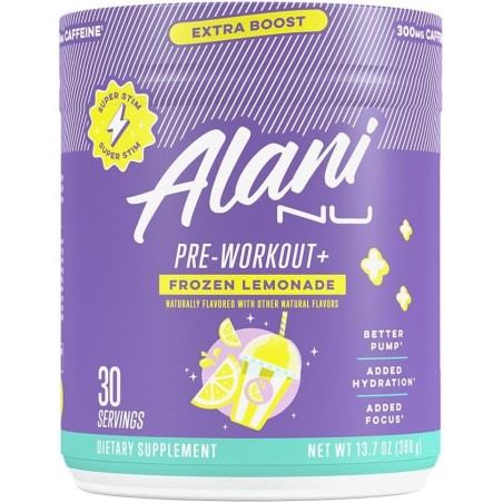 Alani Nu Pre Workout+ - Limonada congelada en polvo