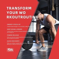 Gomitas de monohidrato de creatina | Para preentrenamiento con sabor a fresa